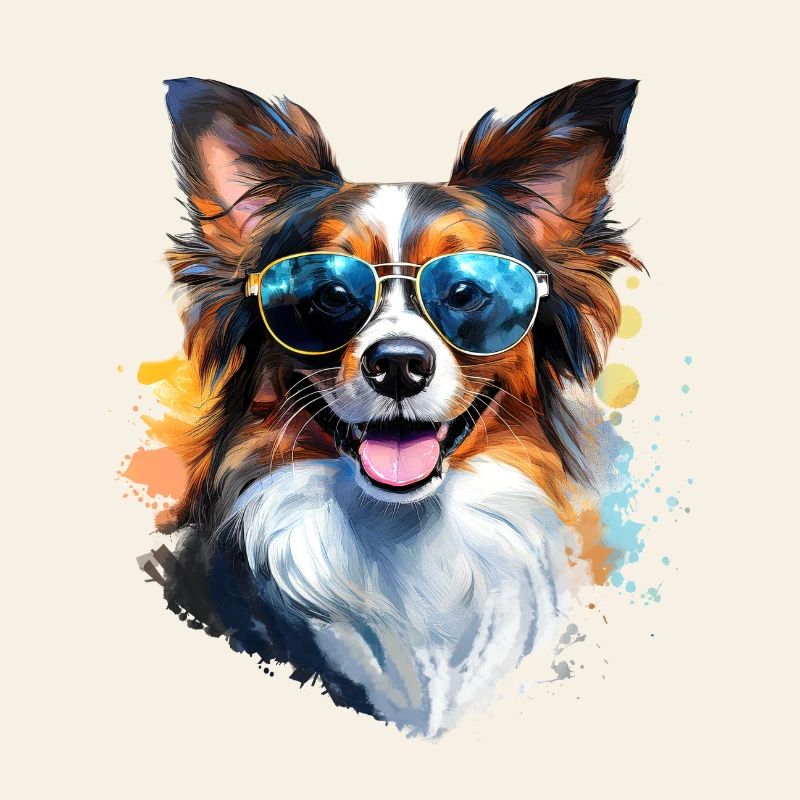 Papillon avec lunettes de soleil