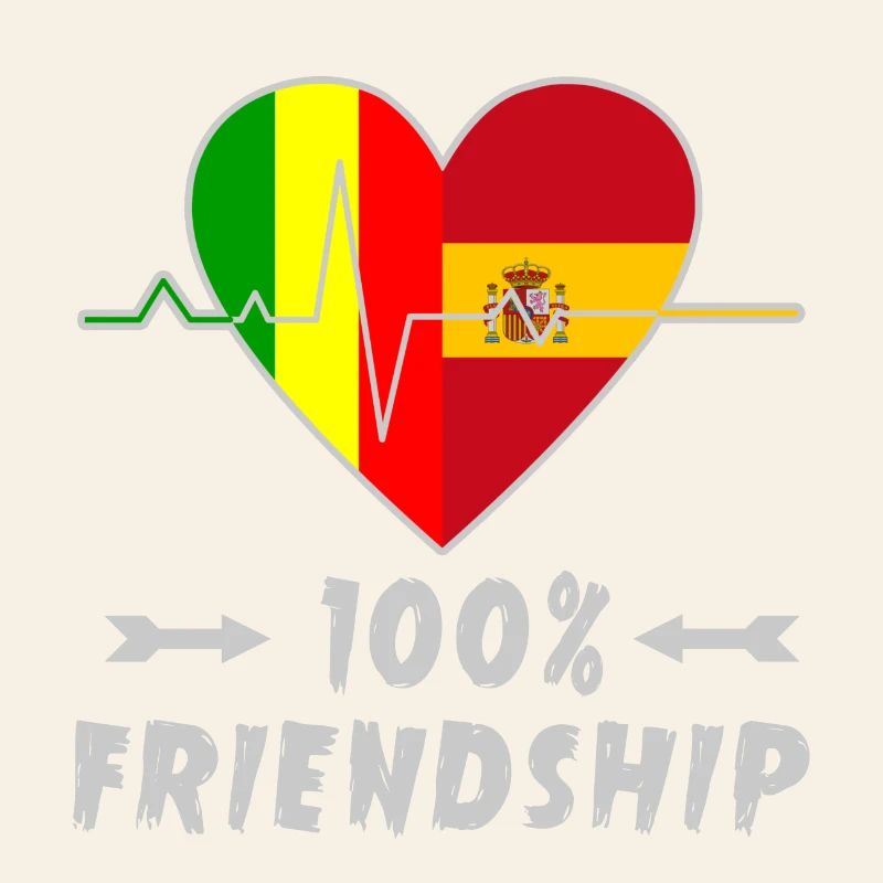 Mali und Spanien 100% Freundschaft