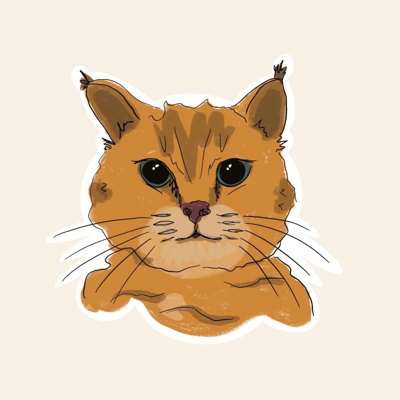 Illustration einer Katze „Schnurr“