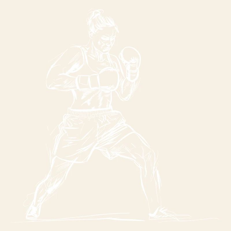 Female Boxer Sketch