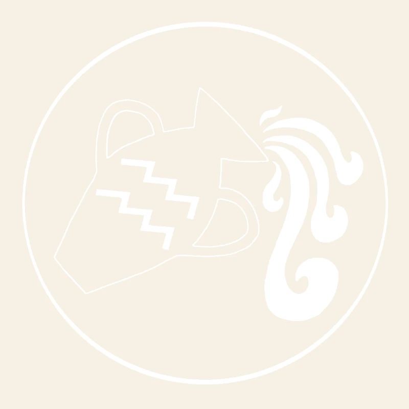 Wassermann Sternzeichen (Weiß)