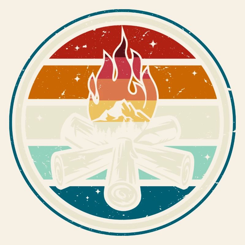 Campfire Crest Outdoors Badge