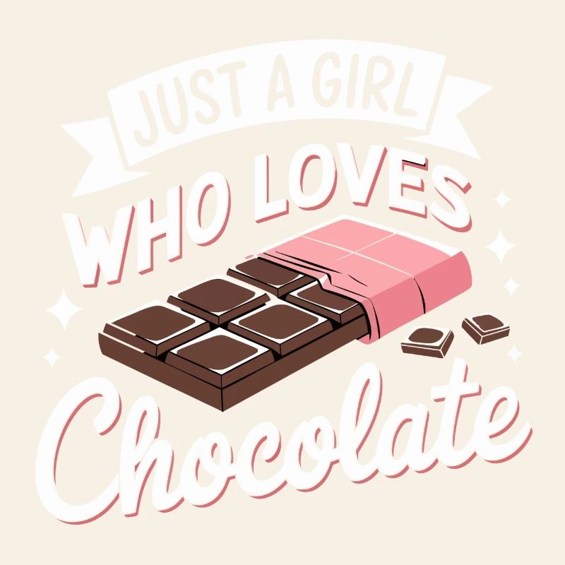 Nur ein Mädchen, das Schokolade liebt