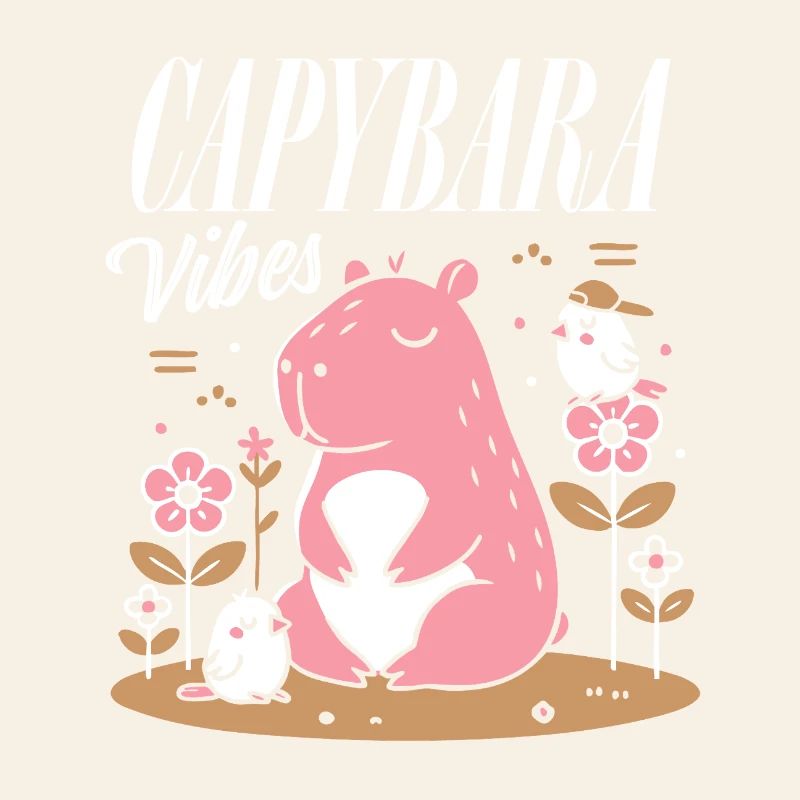 Ambiance détendue de Capybara