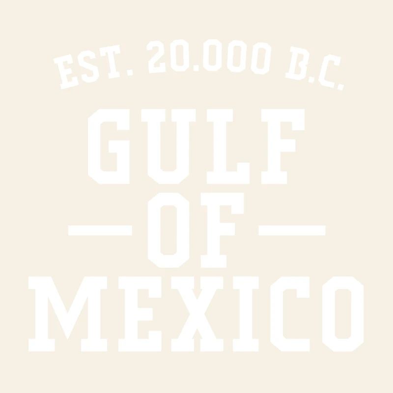 Golfe du Mexique (lettres blanches)