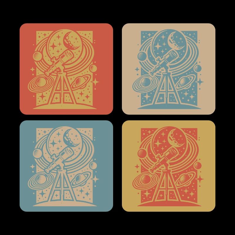 Design rétro d’astronomie