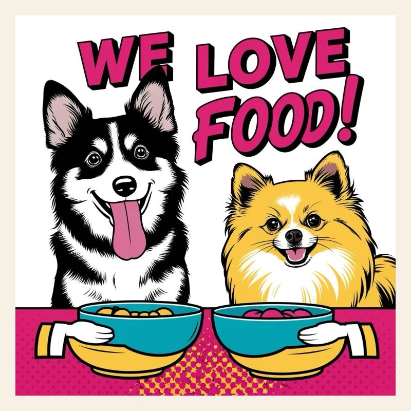 Chiens comiques - Nous aimons la nourriture