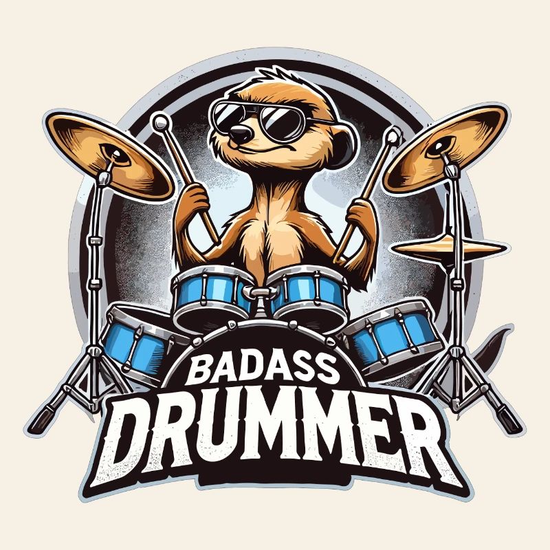 Badass batteur suricate cadeau cool