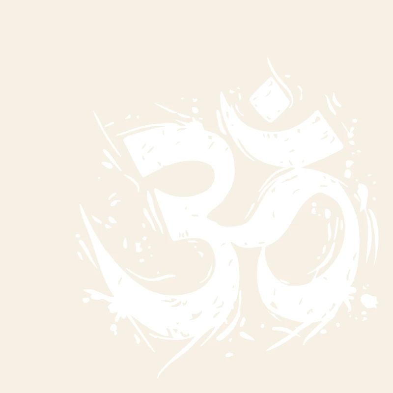 Symbole Om dans le design grunge dynamique