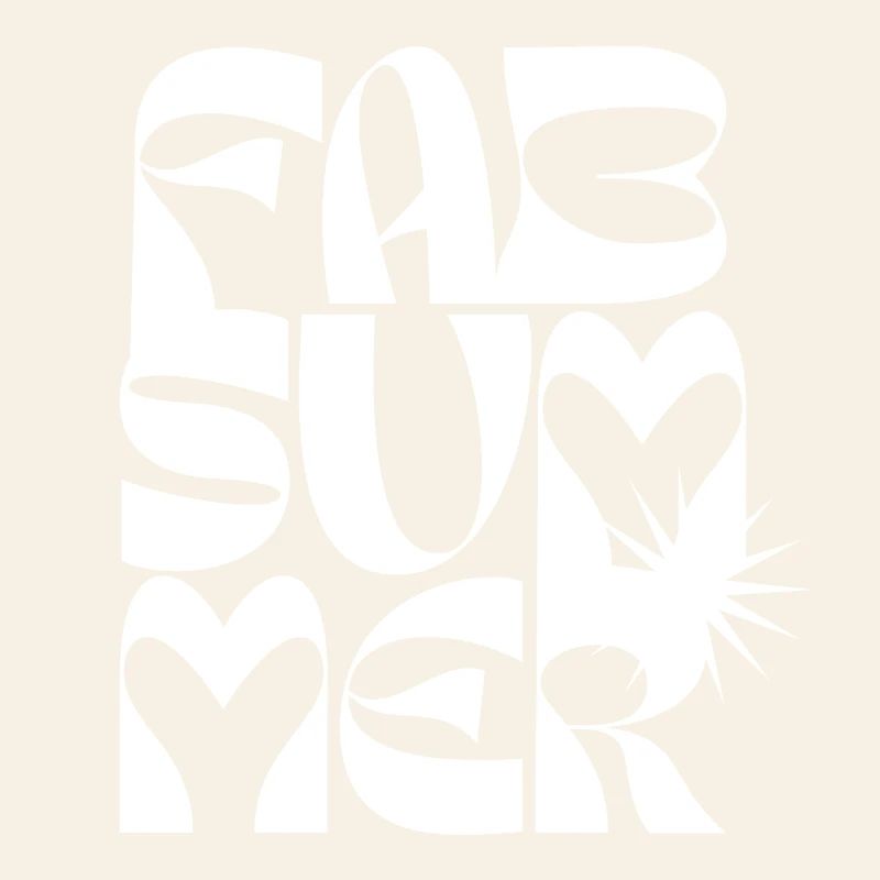 Bold Summer Love Typography Design