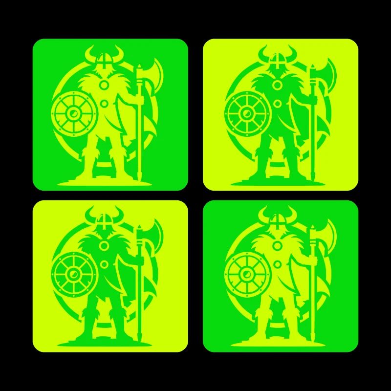 Nordischer Wikinger Silhouette