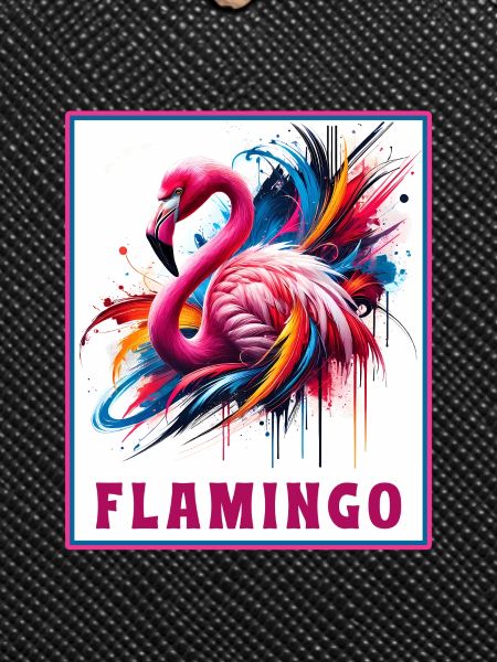 Graffiti Flamingo Explosion