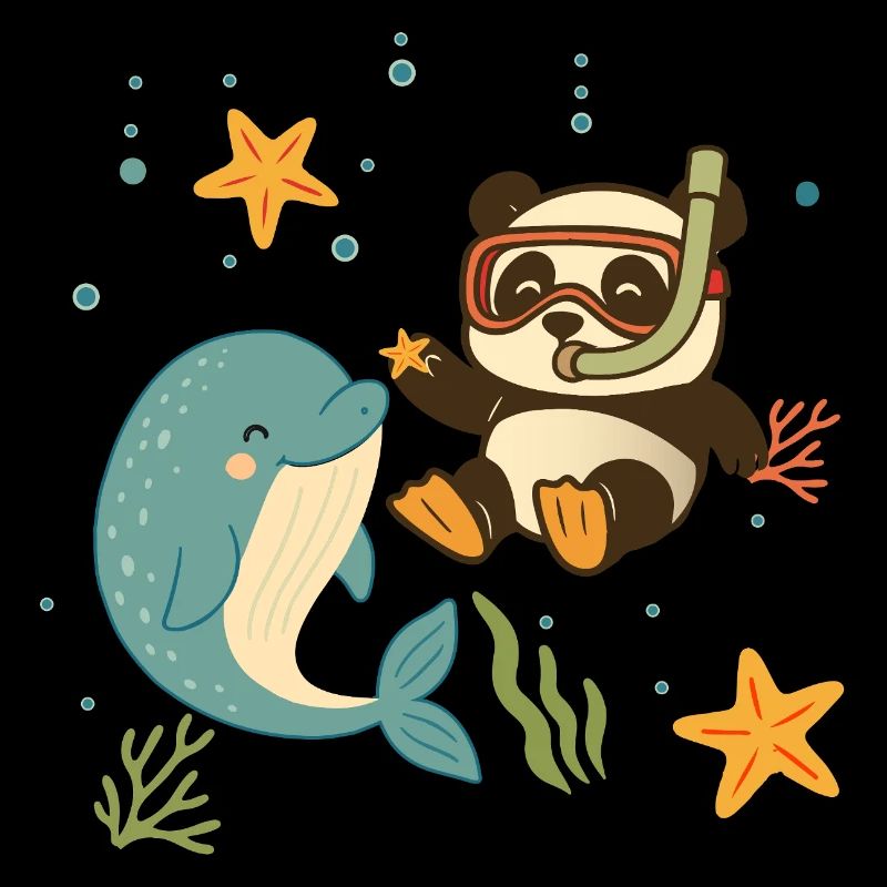 Plongée avec un dauphin dans la mer