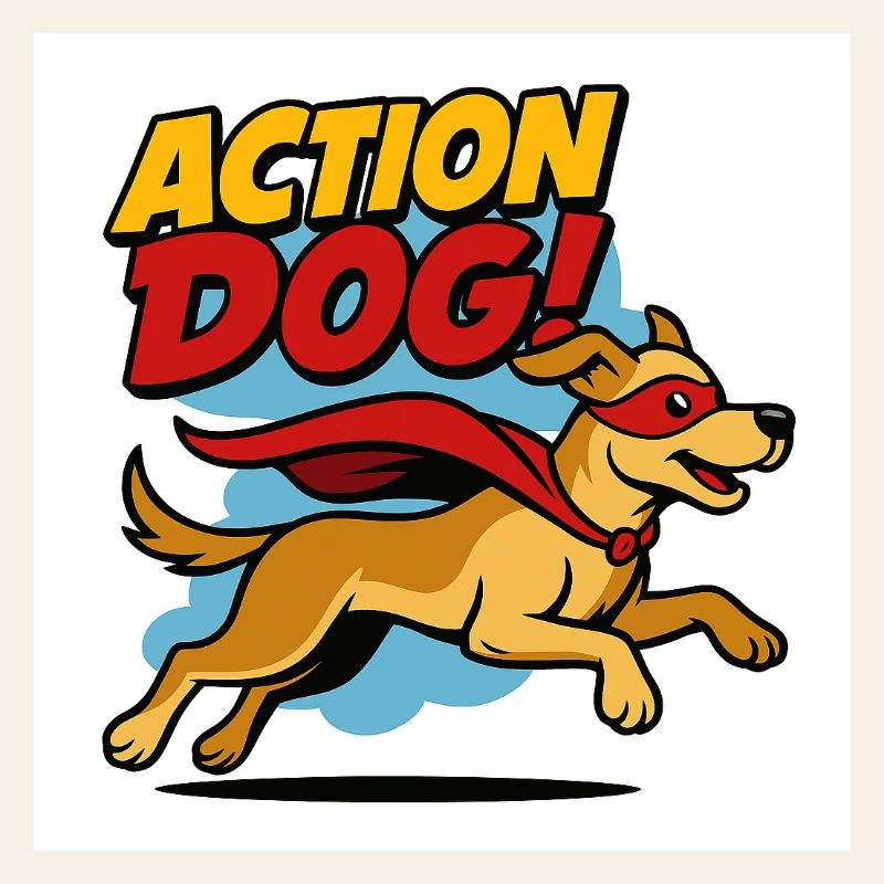 Action Hund Superheld
