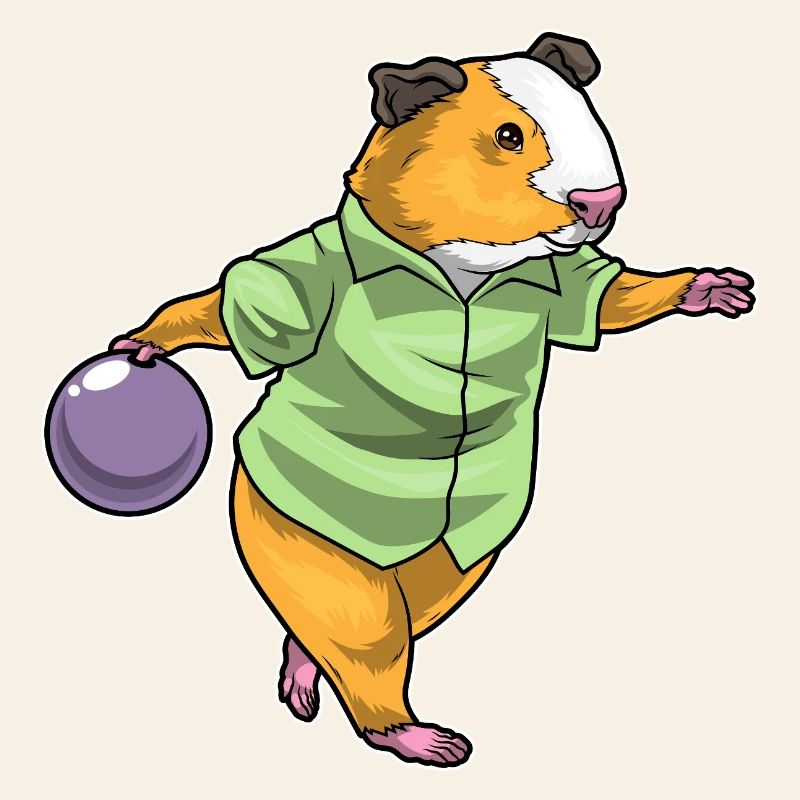 Meerschweinchen Bowling Bowlingkugel