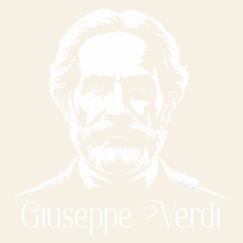Giuseppe Verdi Composer Silhouette Art