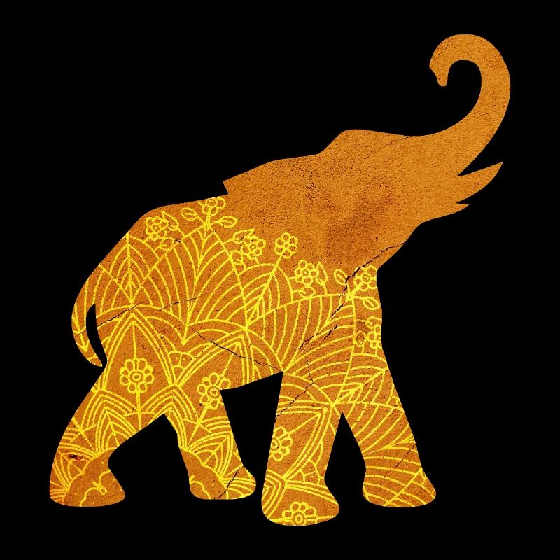 Yoga Mandala Méditation Inde Éléphant om Namaste