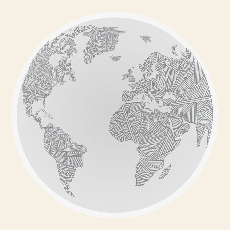 Geometric Globe Design