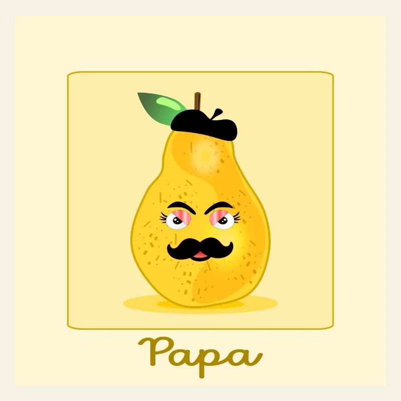 French dad - dad with mustache beard