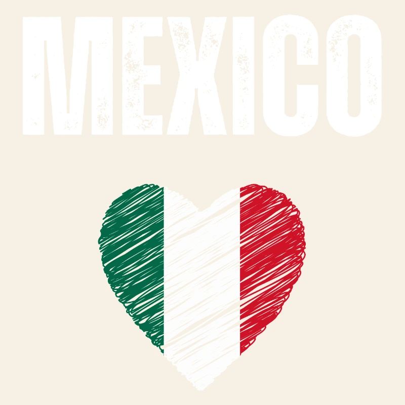 J’aime le Mexique, drapeau du Mexique