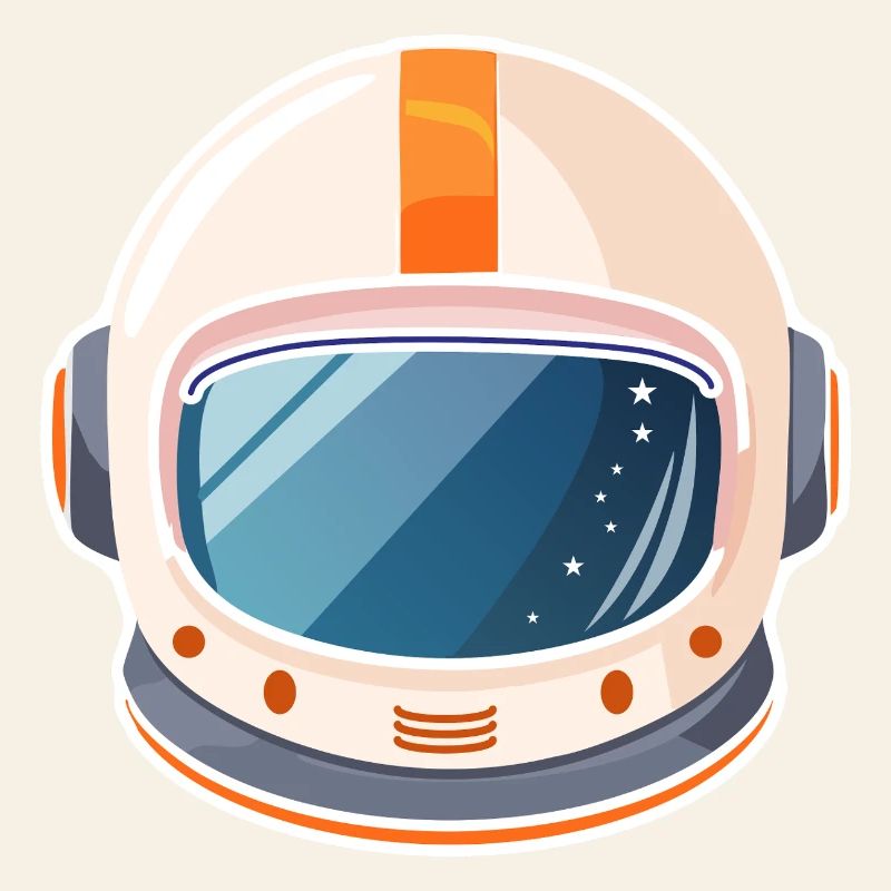 Casque spatial rétro