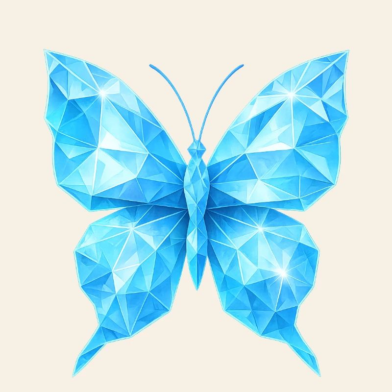 Diamond Butterfly | Geometric elegance