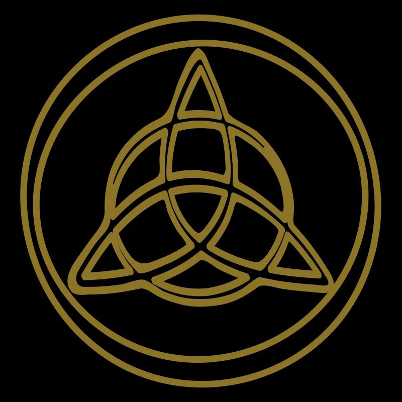 Triquetra Celtic Knot Line Art Symbol 2