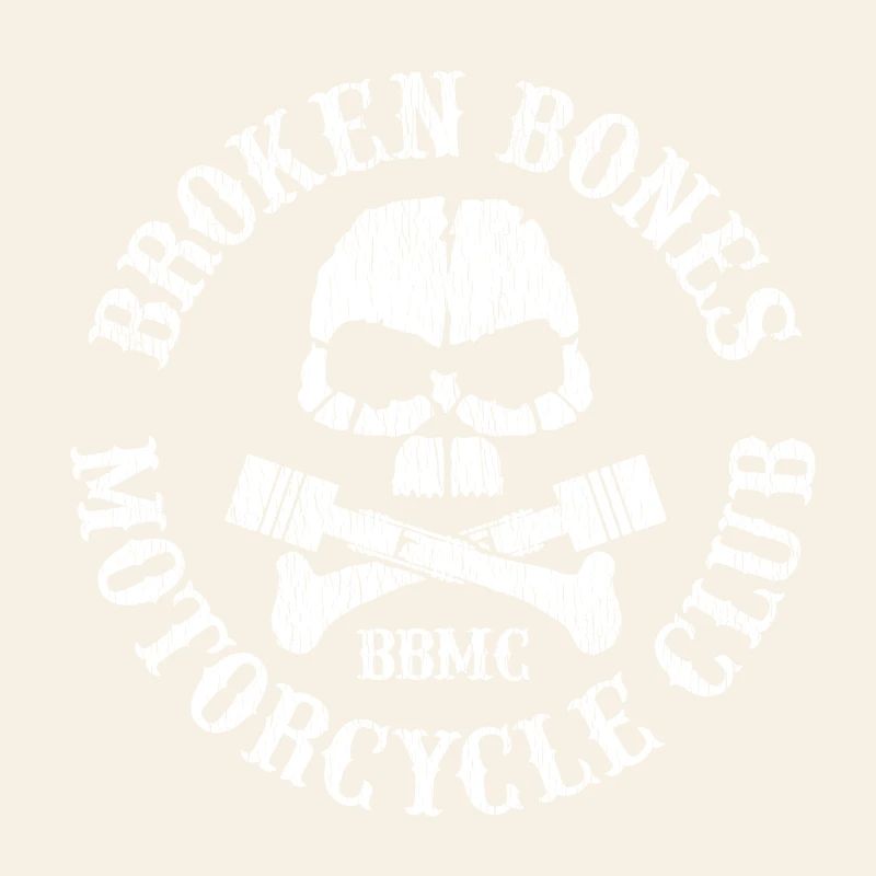 Cocarde du Broken Bones Motorcycle Club.
