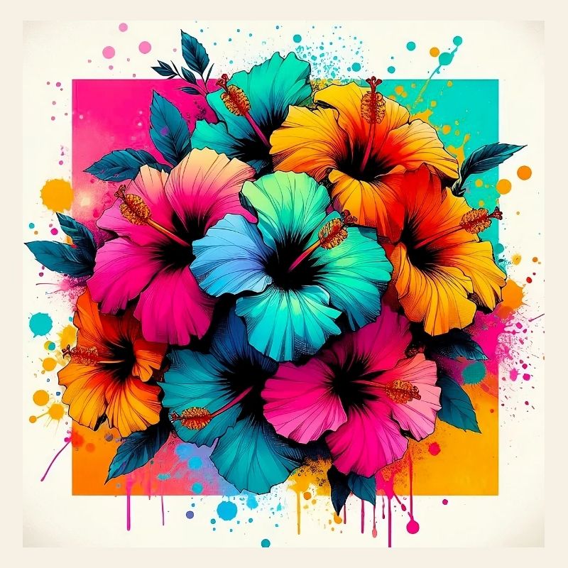 Fleurs d’hibiscus