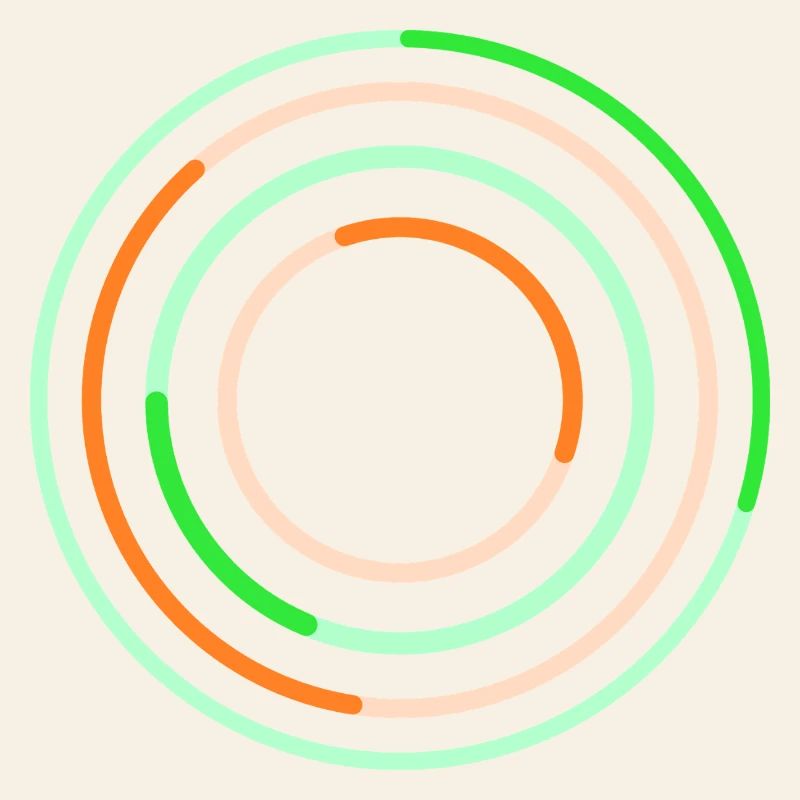 Abstract Circular Line Art Design