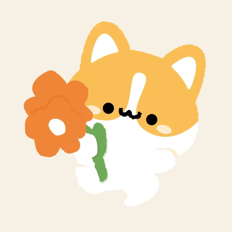 Corgi romantique