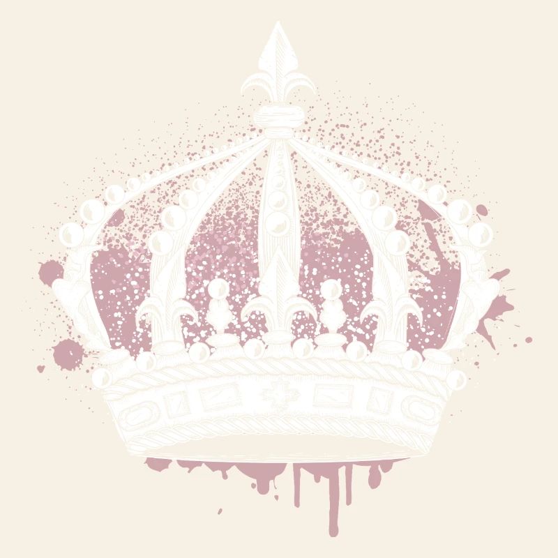 Kunstvolle Krone mit Graffiti Splash