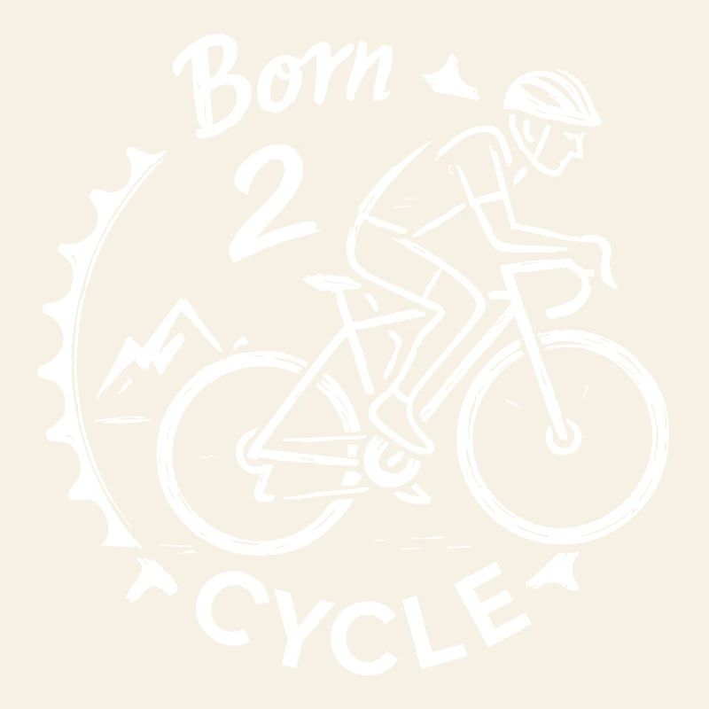 Motif de vélo Born 2 Ride