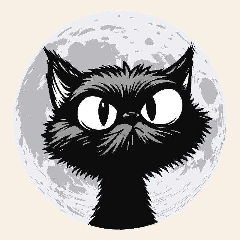 Moon Cat Midnight