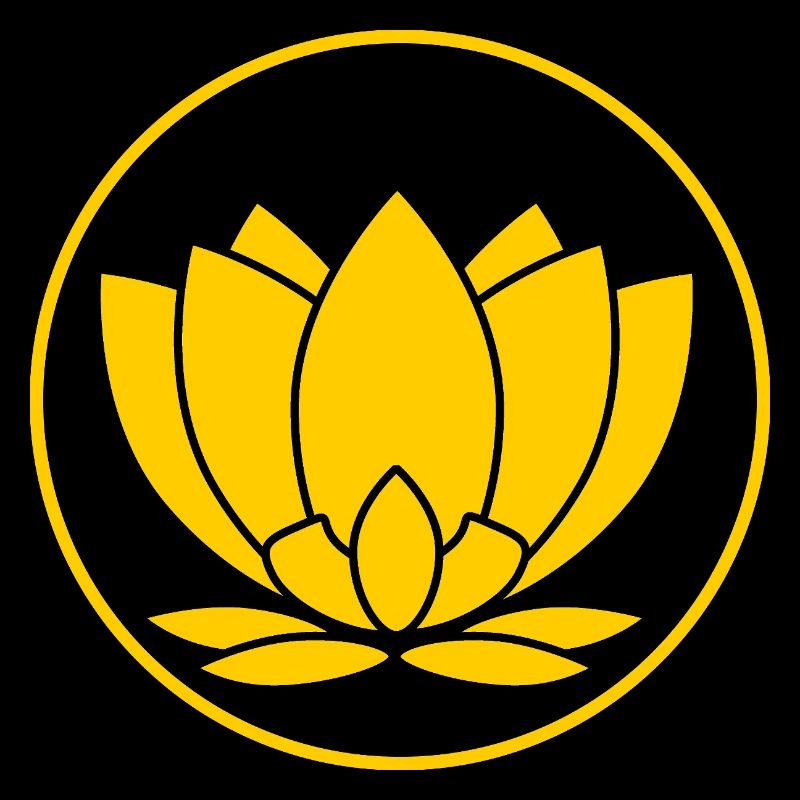 Illustration de fleur de lotus jaune