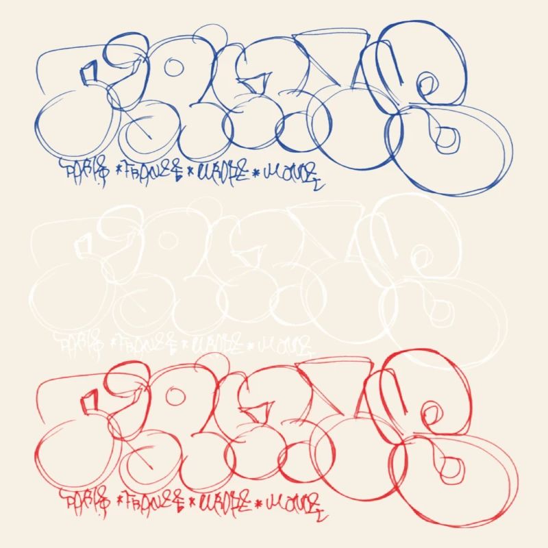 Impression de collage d'art graffiti (style bulle parisienne)