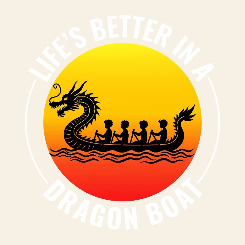 Drachenboot-Rennmannschaft