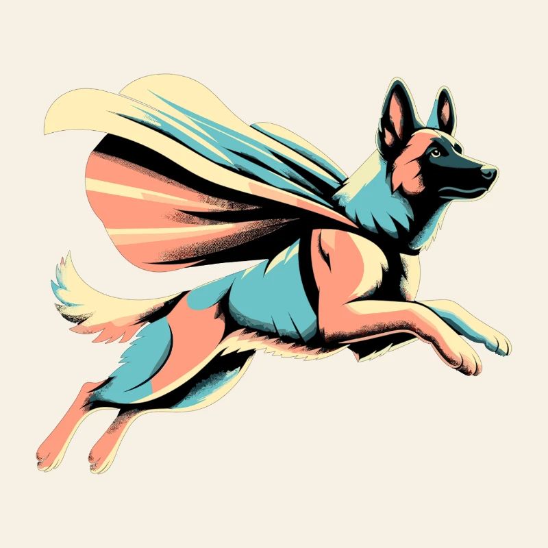 Super Maligator Belgischer Schäferhund Geschenk