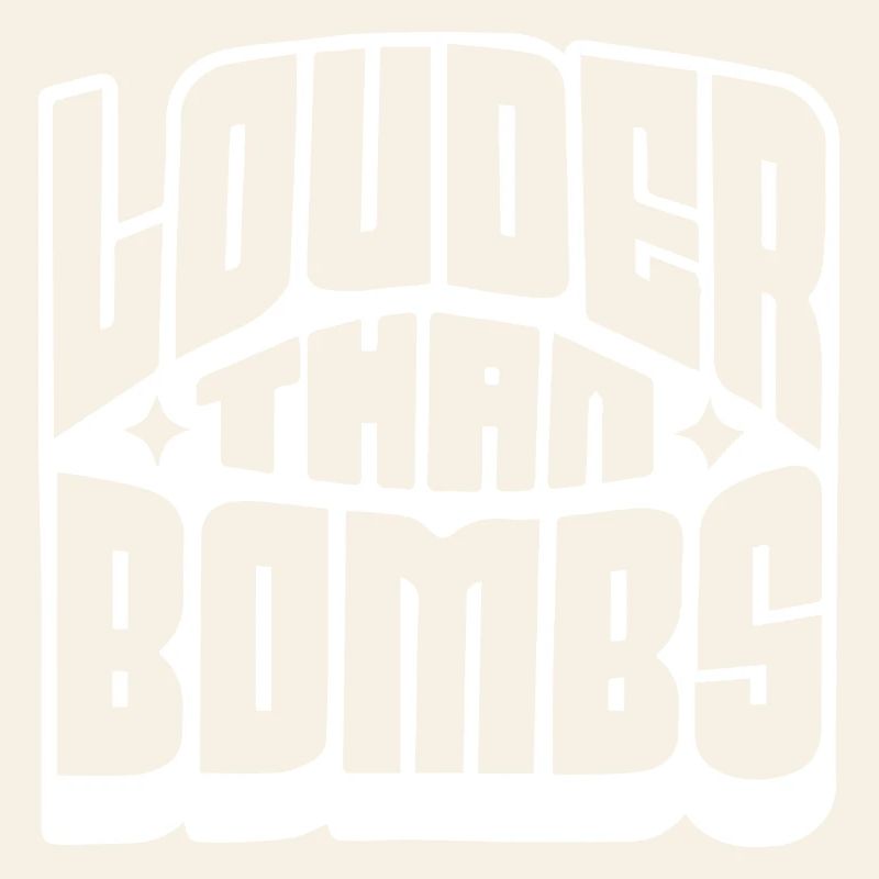 Louder Than Bombs Typographie audacieuse