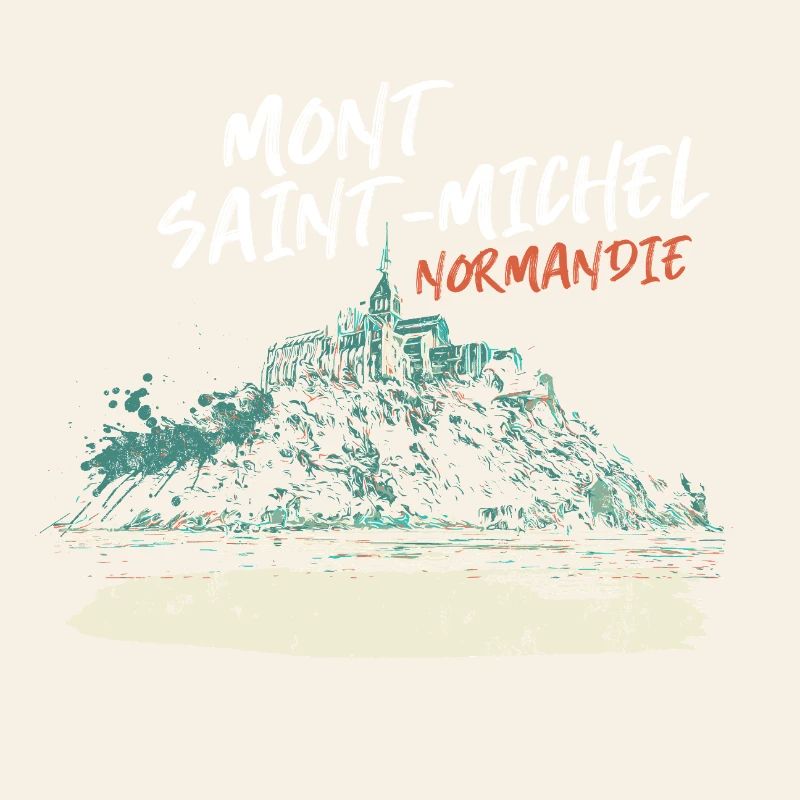Stylized Mont Saint-Michel