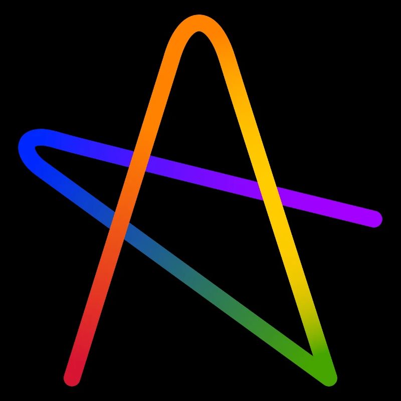 Rainbow A Stern Geschenk