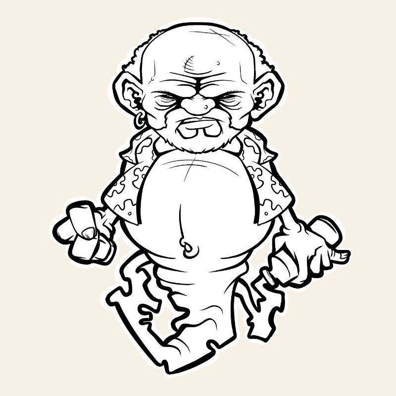 Dschinn in der Flasche - BW Version