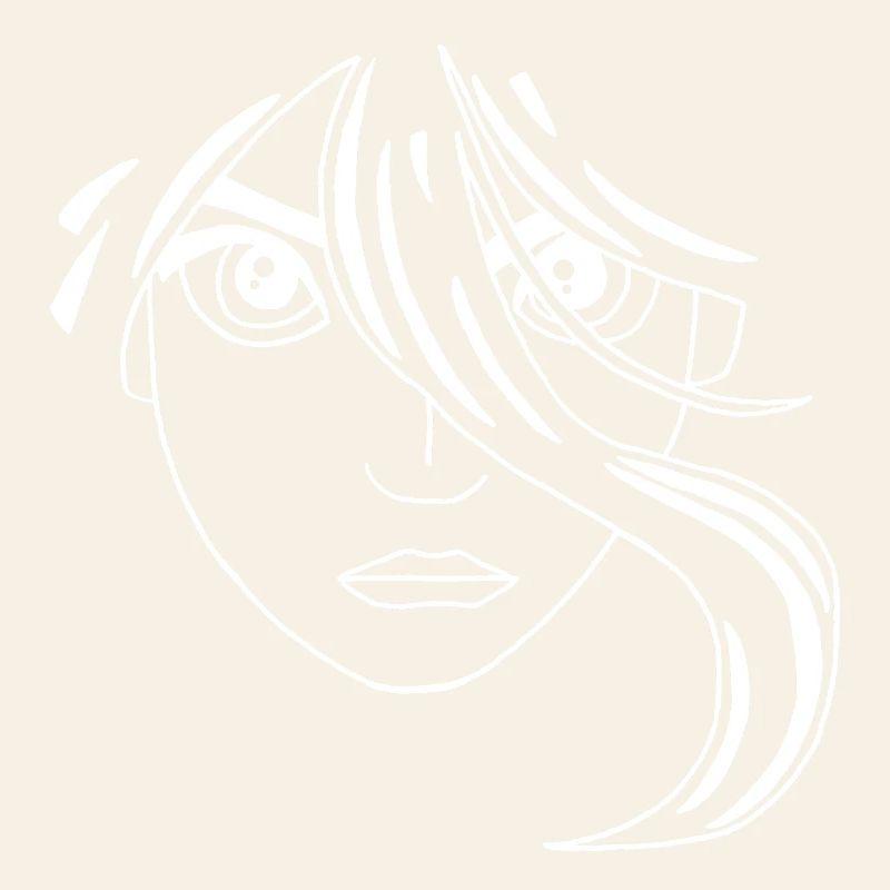 White manga face