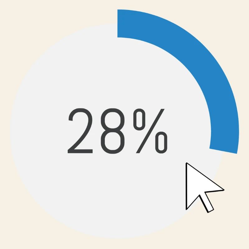 Blauer Fortschritt Ring IT Software PC Computer 