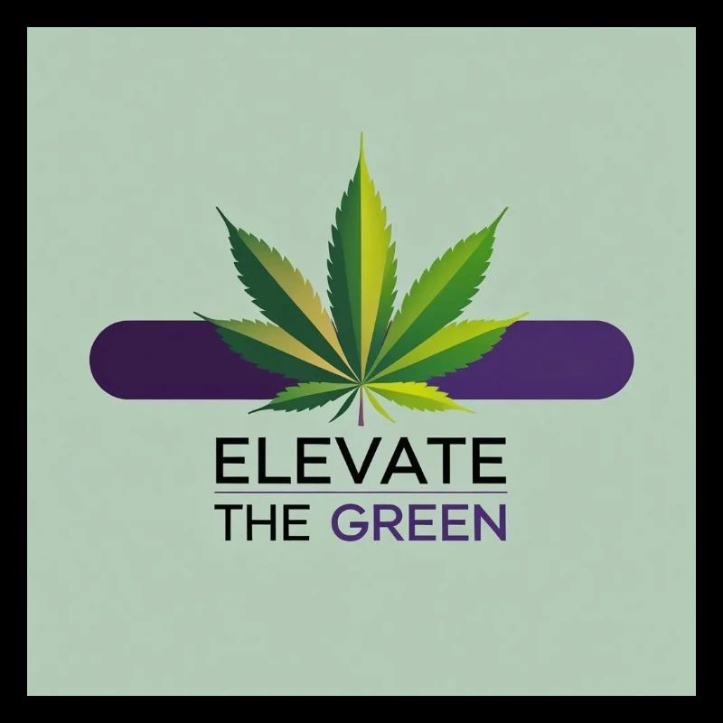 Elevate The Green Cannabis Leaf