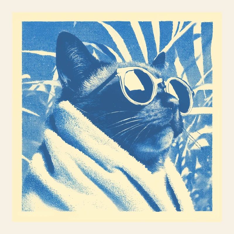 Cool Retro Cat Design