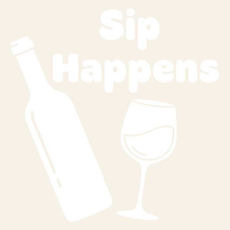 Sip Happens Weinflasche Glas