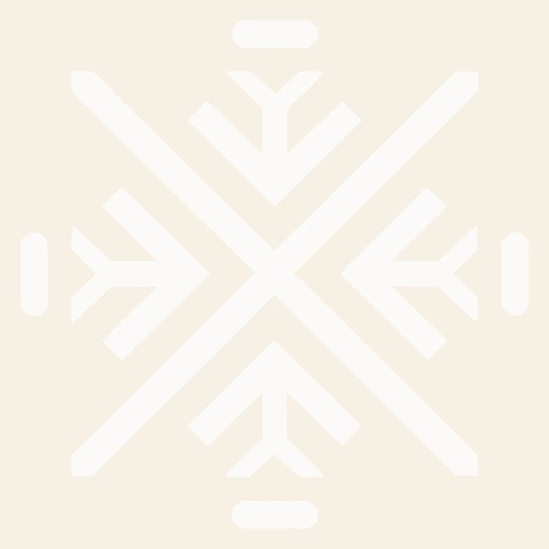 Sleek geometric flake