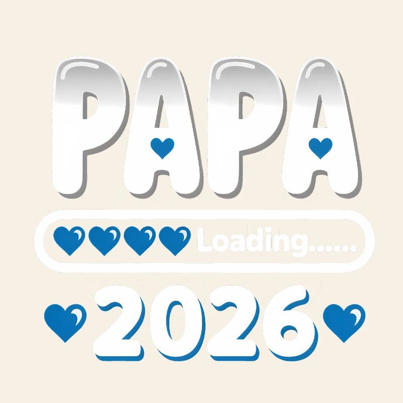 2026 Papa Loading – werdender Vater Geschenk