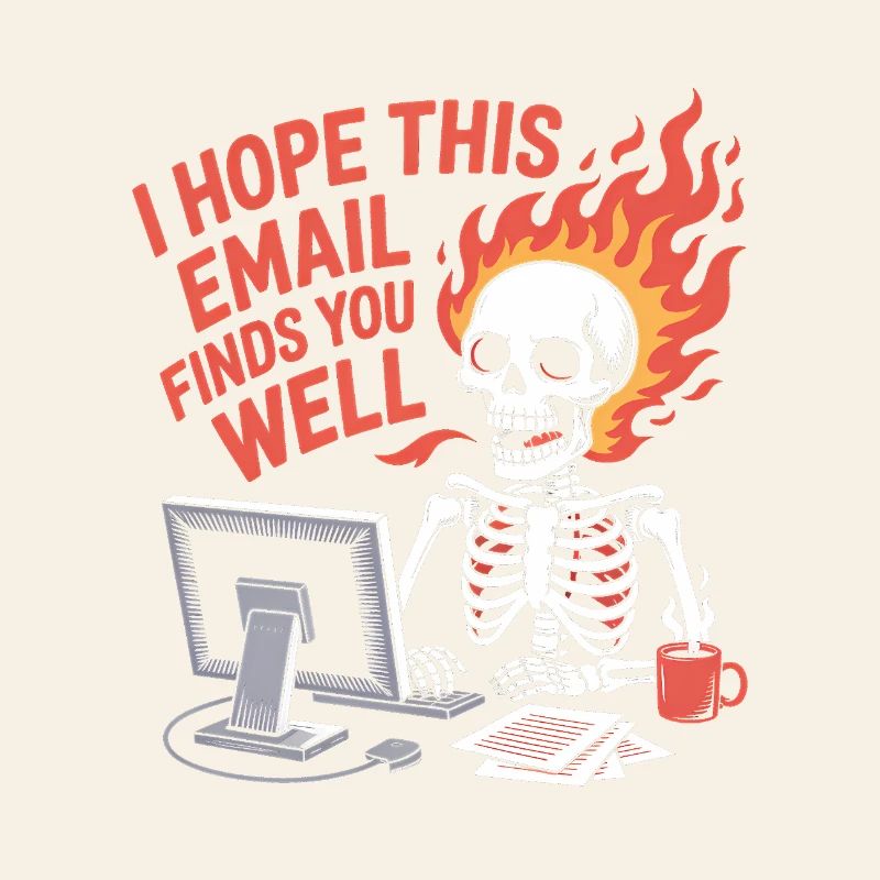 Ich hoffe, diese E-Mail kommt bei dir gut an - Lustiges T-Shirt